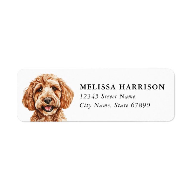 Goldendoodle Return Address Labels (Front)