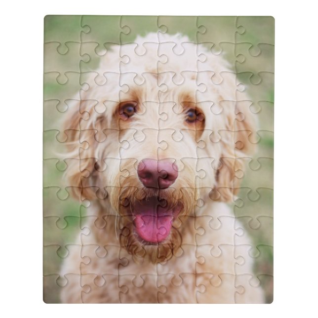 Goldendoodle Smiling Jigsaw Puzzle (Puzzle Vertical)