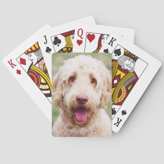 Goldendoodle Smiling Poker Cards (Back)