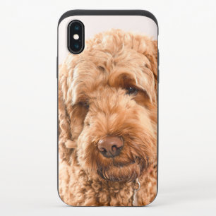 Goldendoodle Studio Portrait iPhone X Slider Case