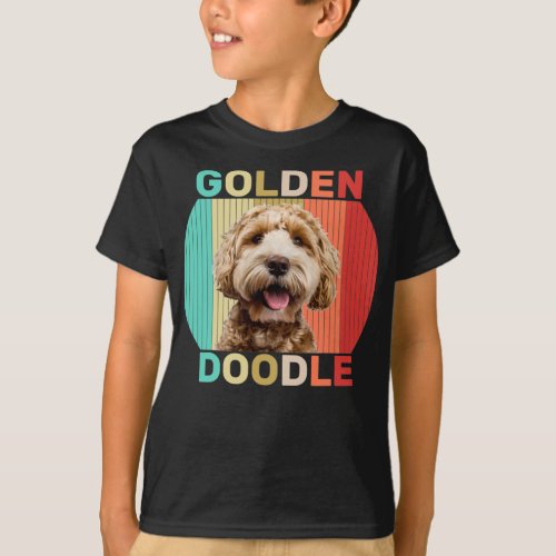 Goldendoodle T_ _ Funny Vintage Goldendoodle Dog L T_Shirt