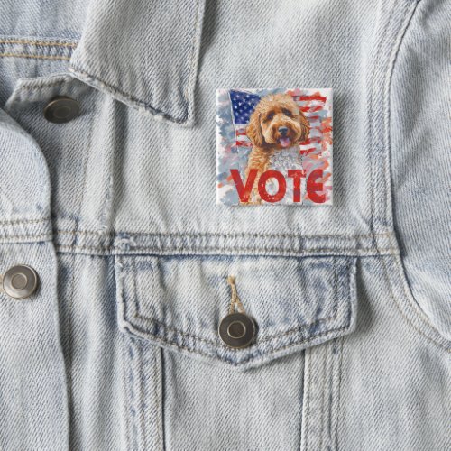 Goldendoodle US Elections Vote for a Change Button