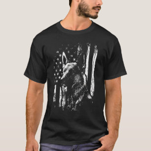 Goldendoodle Usa Flag Pocket Cute Dog Pet  Men Wom T-Shirt