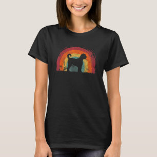 Goldendoodle Vintage Rainbow Dog Men Women T-Shirt