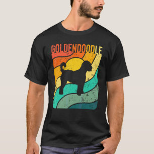 Goldendoodle Vintage Sunset Mom Dad T-Shirt