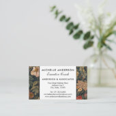 Goldendoodle Vintage William Morris Style Floral Business Card (Standing Front)