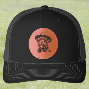 Goldendoodle with Cute Fedora Hat Dog Lovers