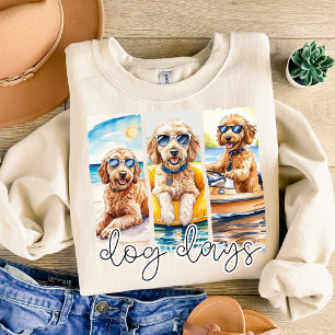 Goldendoodles in Sunglasses Dog Days of Summer Sweatshirt
