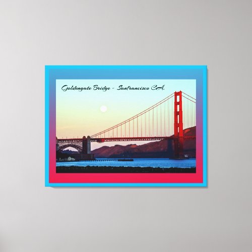 Goldengate Bridge San Francisco CA Canvas Print