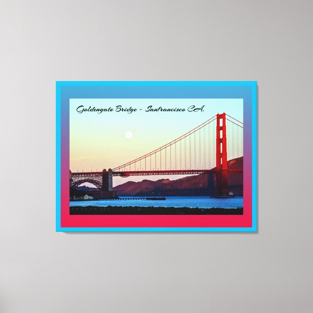 Goldengate Bridge San Francisco CA. Canvas Print (Front)