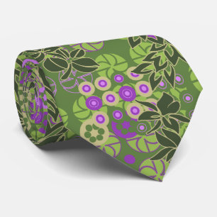 Goldengate Park Floral Two-sided Neck Tie