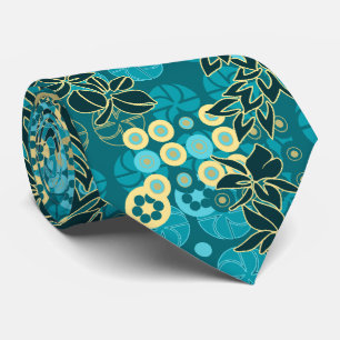 Goldengate Park Floral Two-sided Tie