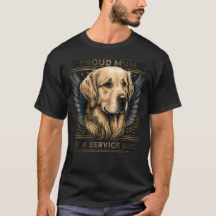 Goldenretriever proud service dog mum T-Shirt