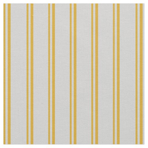Goldenrod and Light Gray Lined Pattern Fabric