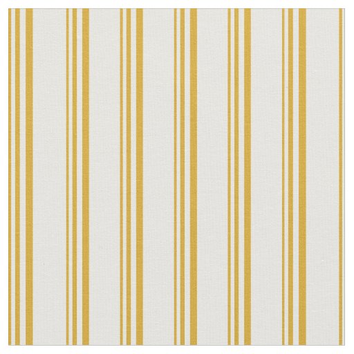 Goldenrod and Mint Cream Lines Fabric