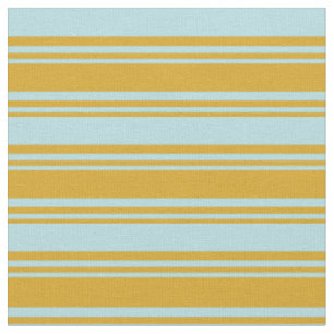 Goldenrod and Powder Blue Pattern Fabric