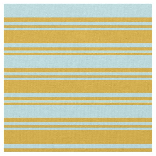 Goldenrod and Powder Blue Pattern Fabric