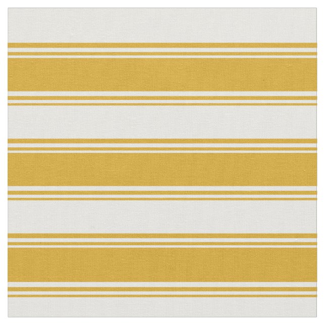 Goldenrod and White Colored Pattern Fabric (Close Up)