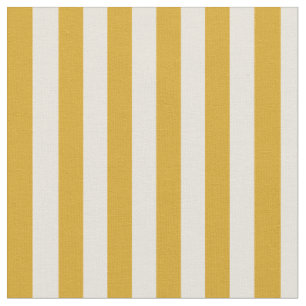 Goldenrod & Beige Colored Lines Fabric