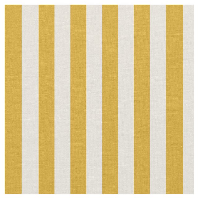 Goldenrod & Beige Colored Lines Fabric (Close Up)