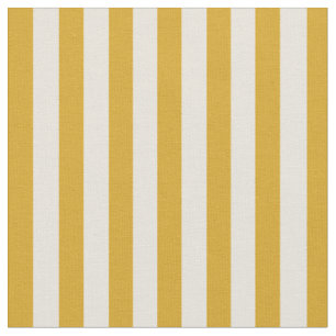 Goldenrod & Beige Colored Lines Fabric