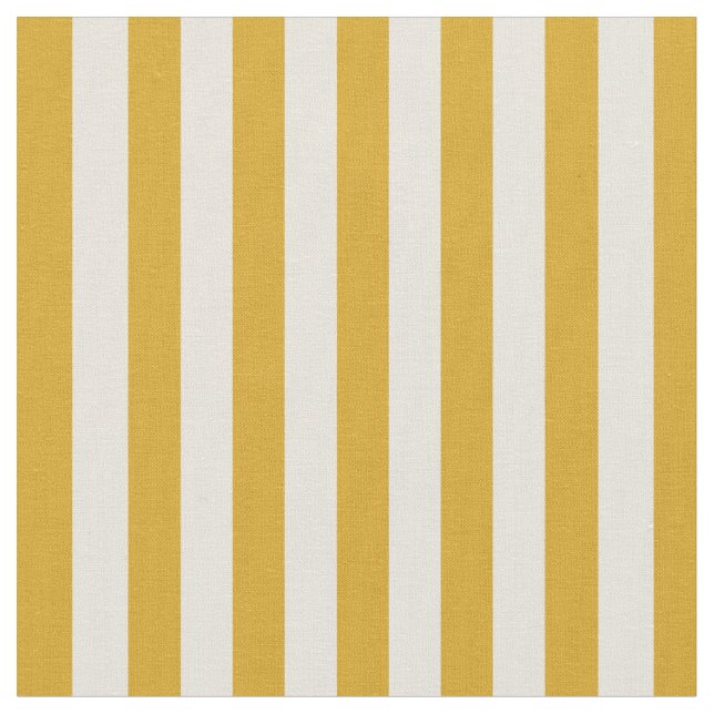 Goldenrod & Beige Colored Lines Fabric (Close Up)