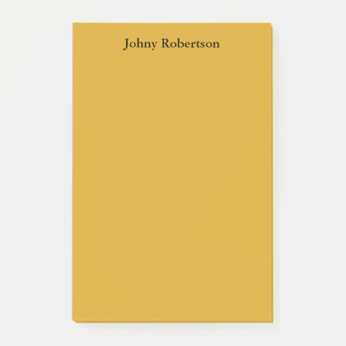 Goldenrod Color Plain Elegant Professional Modern Post_it Notes