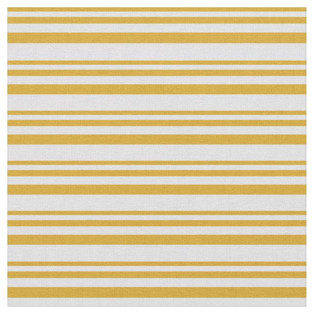 Goldenrod & Lavender Pattern of Stripes Fabric (Close Up)