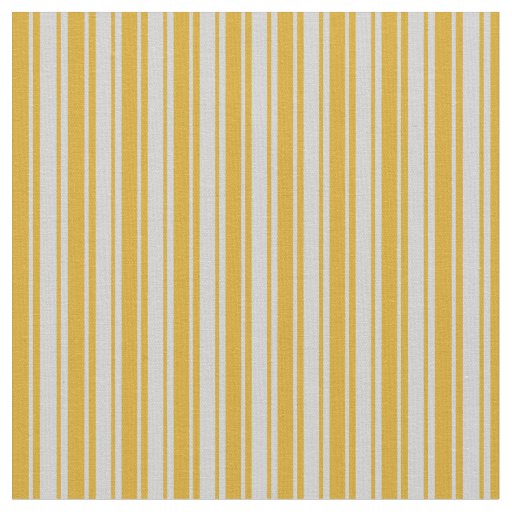 Goldenrod & Light Grey Lines/Stripes Pattern Fabric
