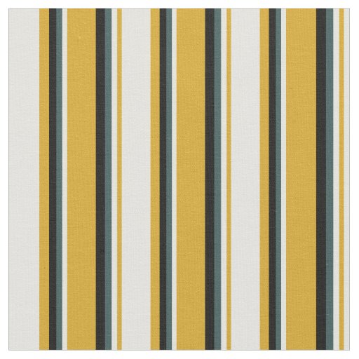 Goldenrod, Light Yellow, Dark Slate Gray & Black Fabric