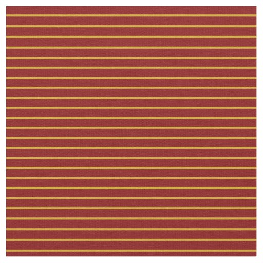 Goldenrod & Maroon Lined/Striped Pattern Fabric