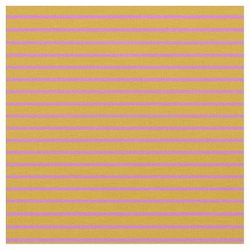 Goldenrod & Orchid Lined Pattern Fabric