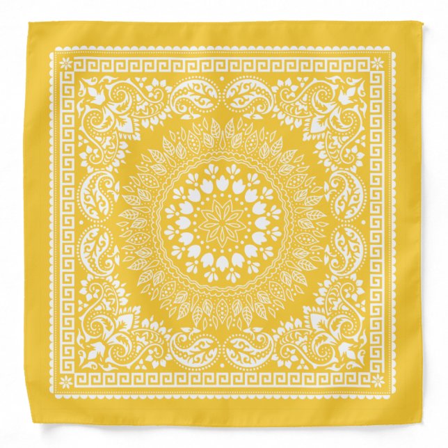 Goldenrod Pattern-4 Bandana (Front)