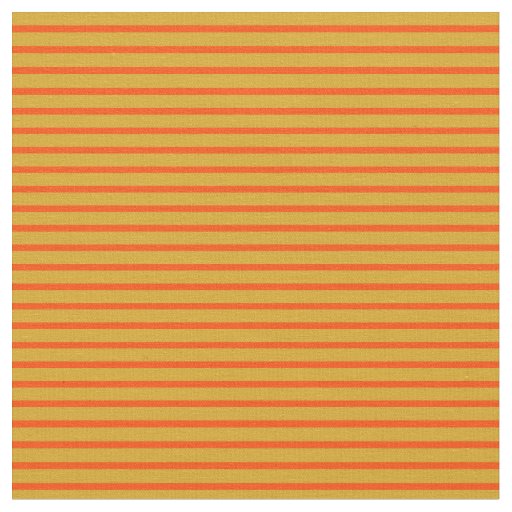 Goldenrod & Red Lines Fabric