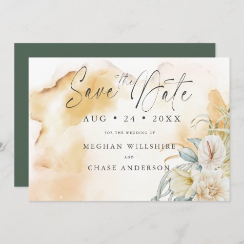 Goldenrod Sand Watercolor Floral