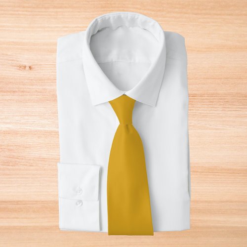 Goldenrod Solid Color Neck Tie