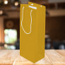Goldenrod Solid Color Wine Gift Bag
