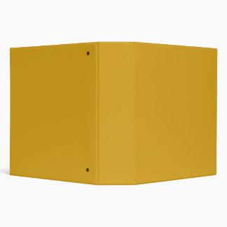Goldenrod  Solid Plain Color 3 Ring Binder