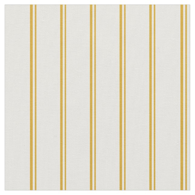 Goldenrod & White Colored Lines Fabric (Close Up)