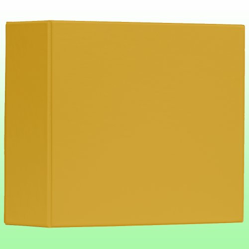 Goldenrod Yellow Solid Color  Trendy Color  3 Ring Binder