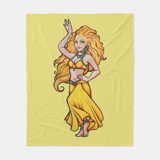 Goldens Belly Dancer                               Fleece Blanket (Front)