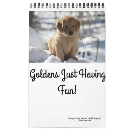 Goldens Just Having Fun Calendar