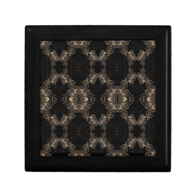 Goldenveil Wooden Jewelry Keepsake Box (Front)