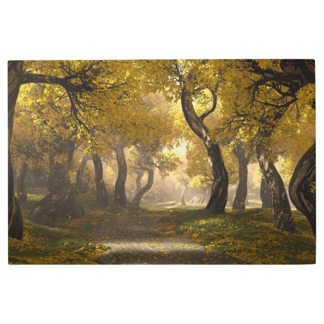 Goldenwalk Metal Print (Front)