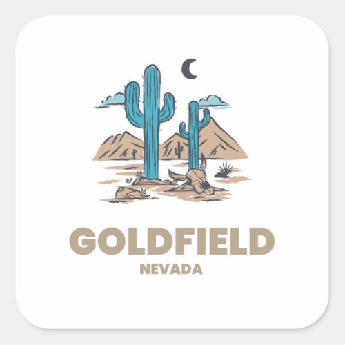 Goldfield _ Nevada Square Sticker