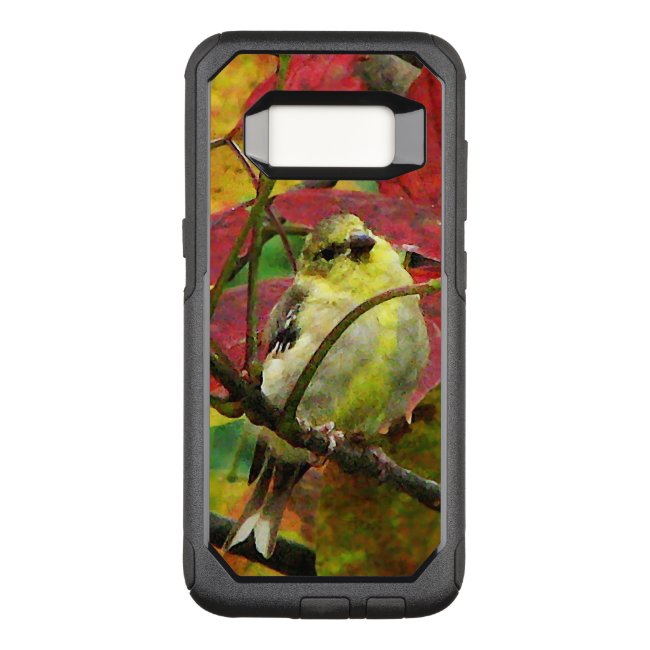 Goldfinch Bird in Autumn OtterBox Galaxy S8 Case