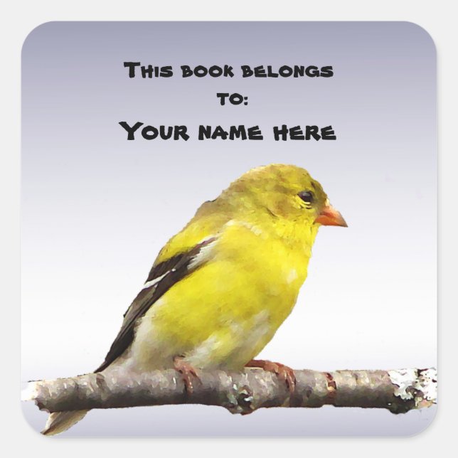 Goldfinch Bookplate (Front)