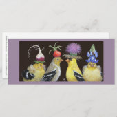 goldfinch family flat card (Front/Back)