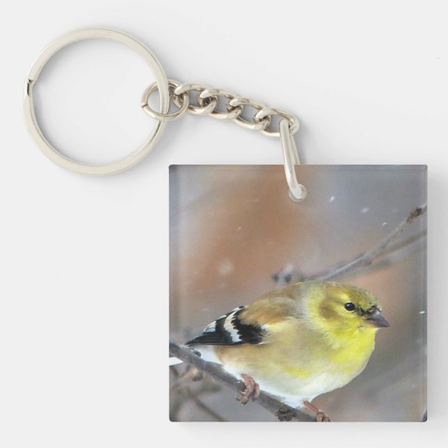 Goldfinch Keychain (Front)