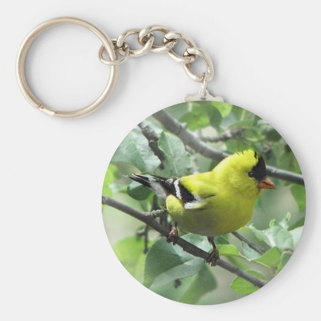 Goldfinch Keychain
